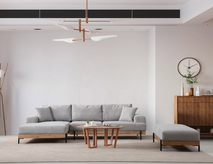 Atelier Del Sofa Eti Oak Left - Gris